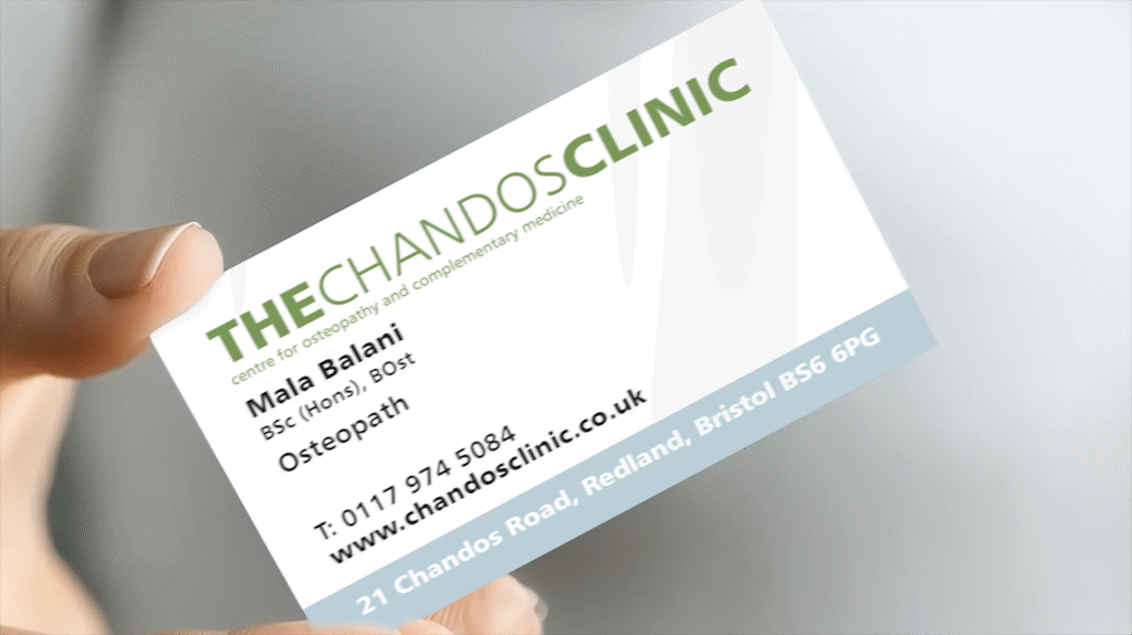 Business card video poster