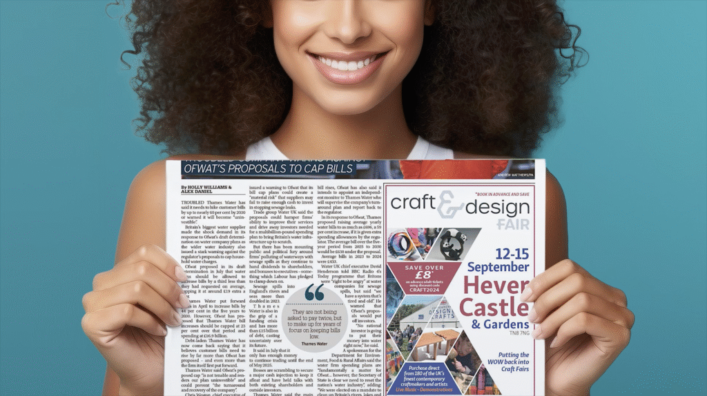 Regional and national press advertising for Craft In Focus